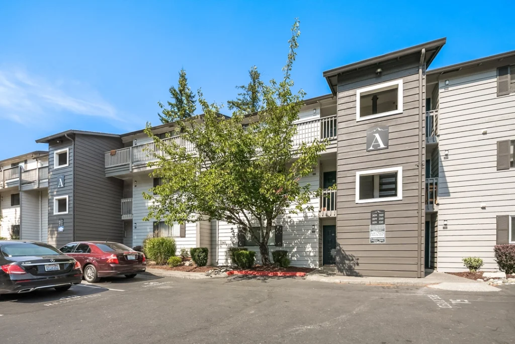 Building exteriors with parking